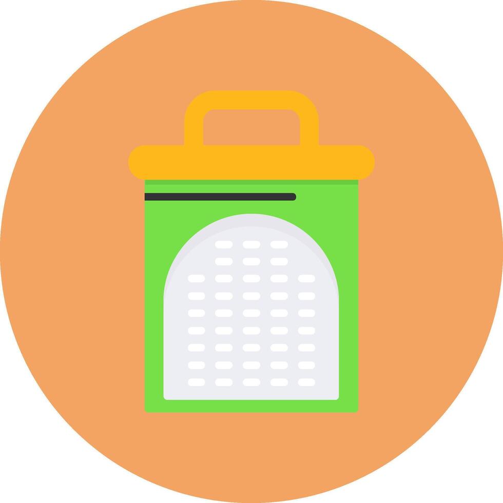 Grater Flat Circle Style Icon vector