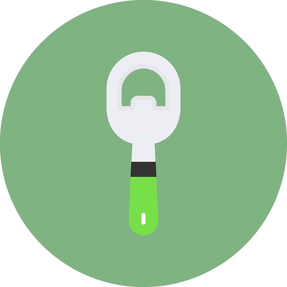 Bottle opener Flat Circle Style Icon vector
