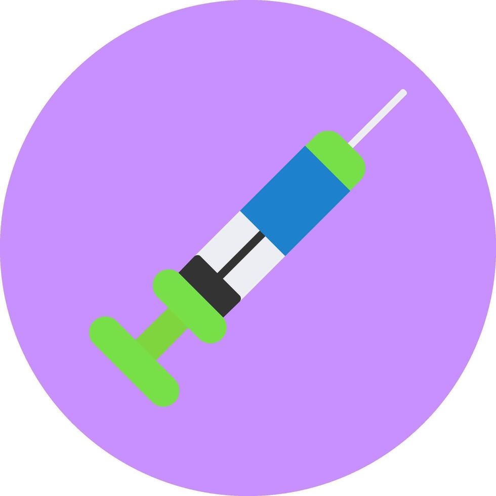 Syringe Flat Icon for Creative Projects vector