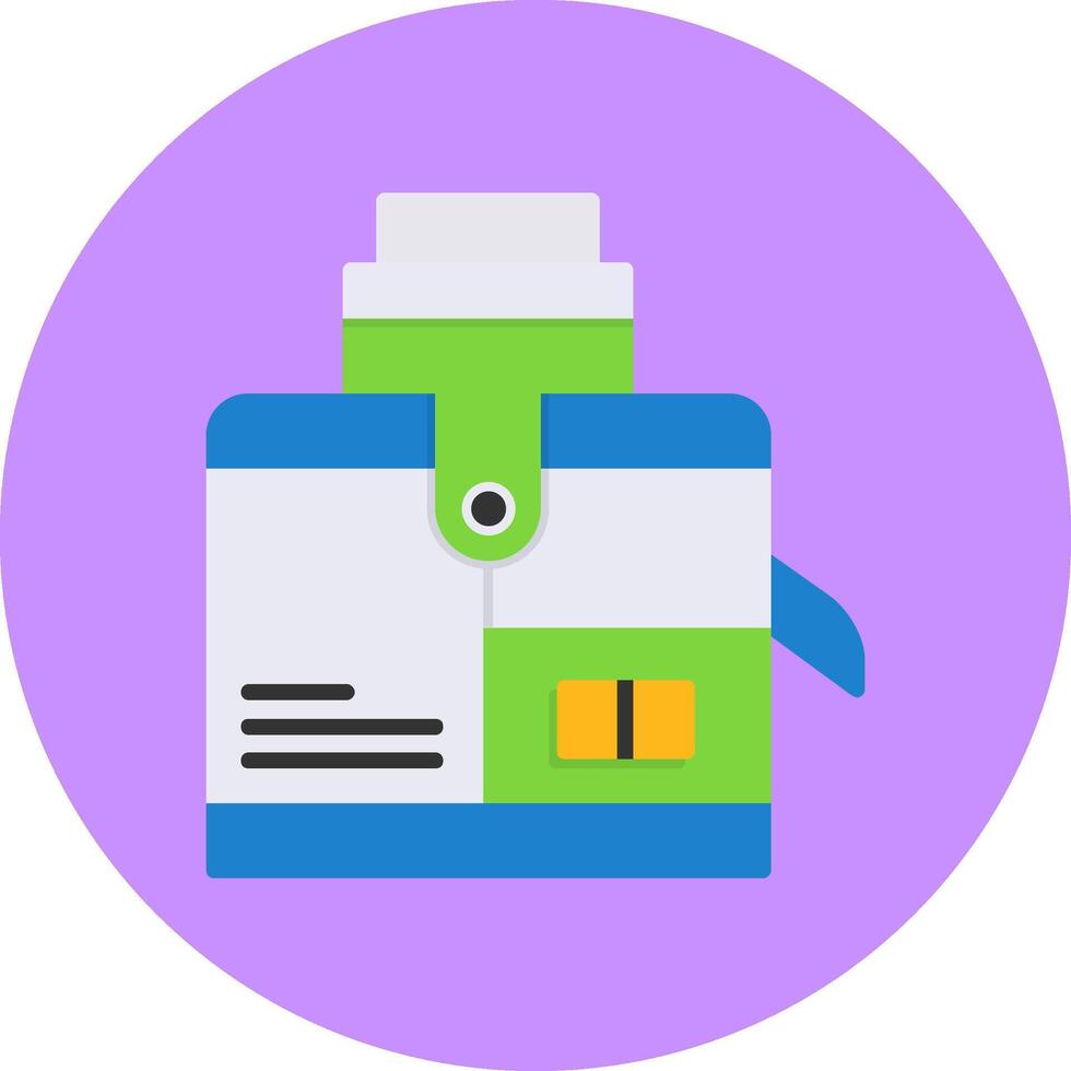 Juicer Flat Circle Style Icon vector