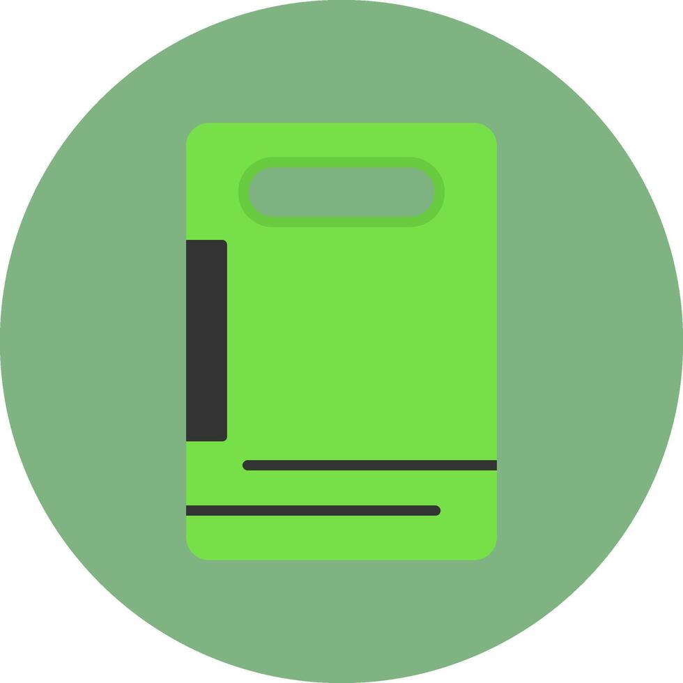 Cutting Board Flat Circle Style Icon vector