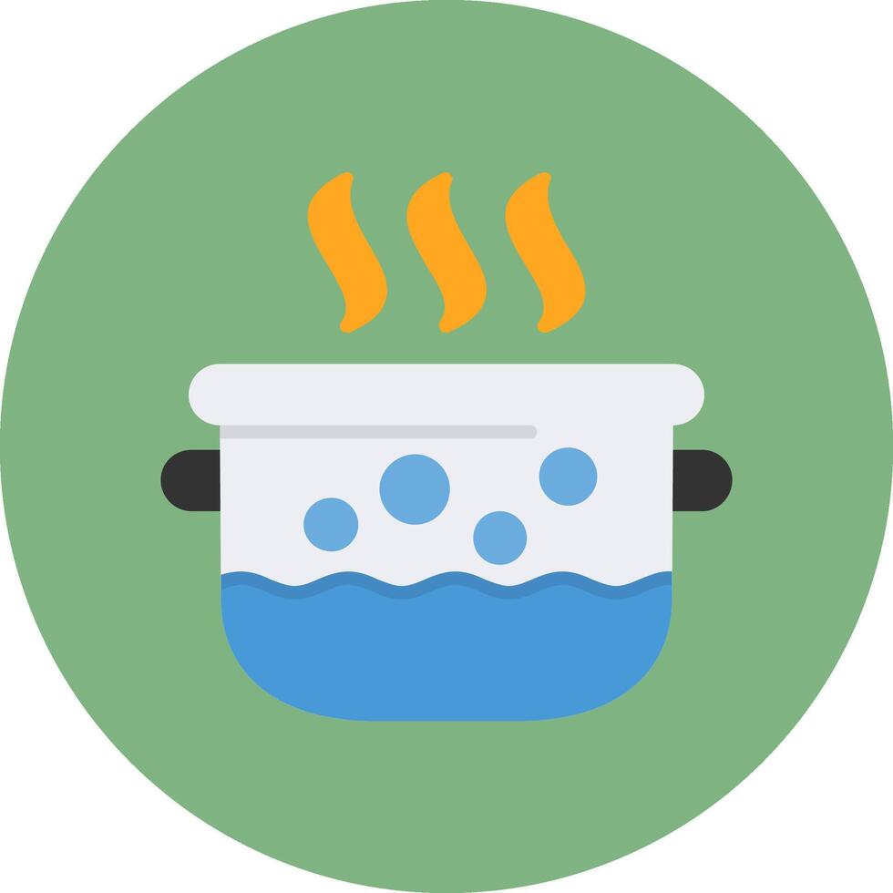 Pot Flat Icon Design vector