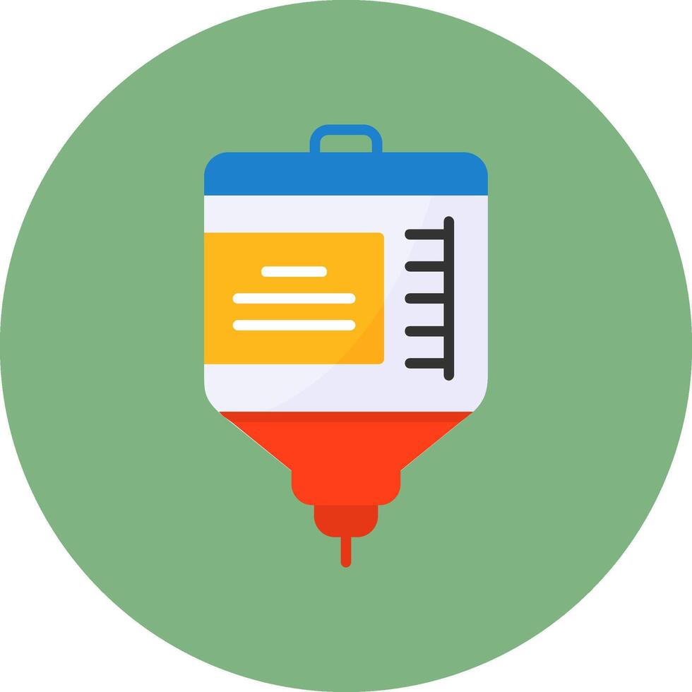 Drip Flat Circle Style Icon vector