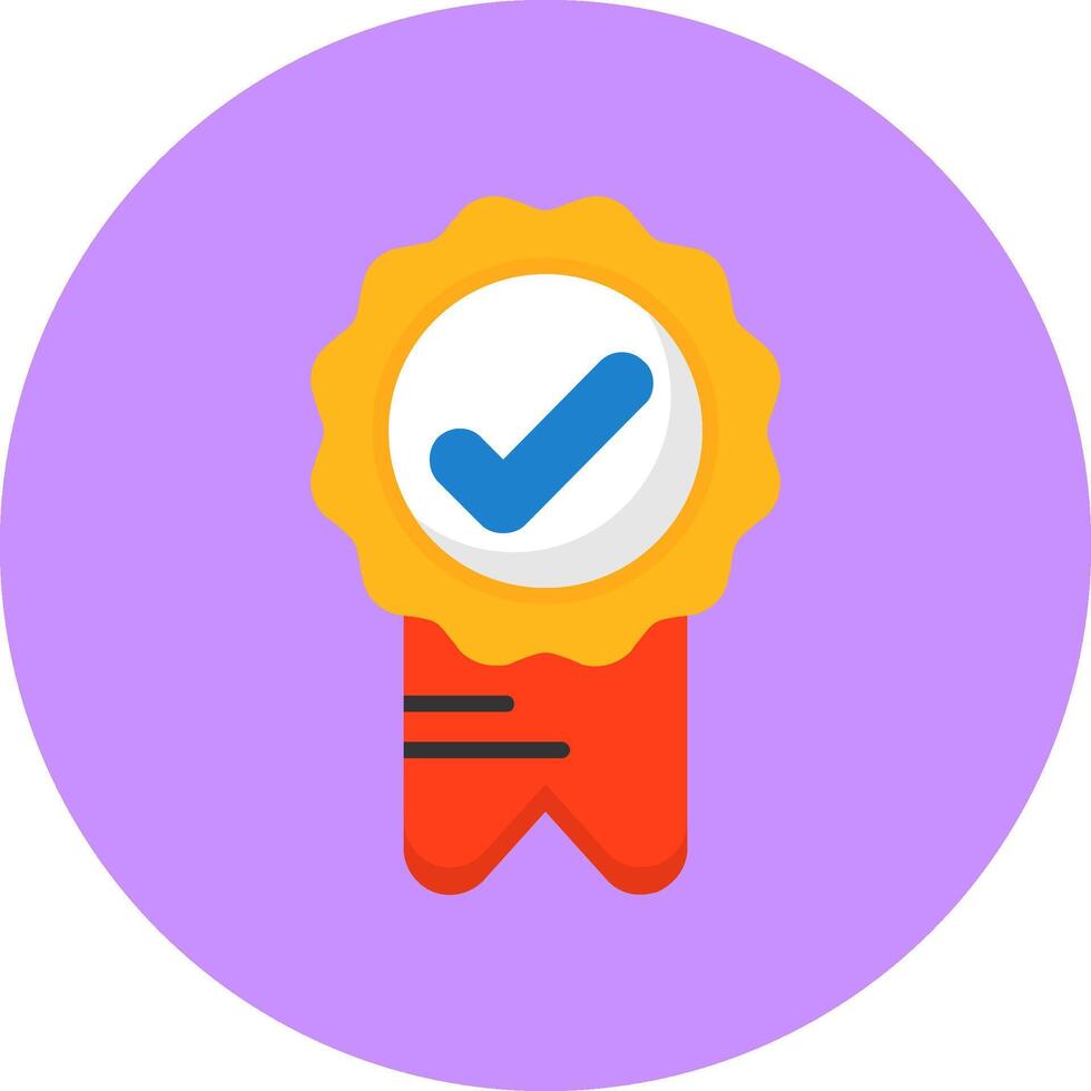 Badge Flat Icon for Creative Projects vector