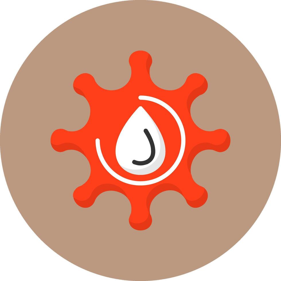 Blood Flat Circle Style Icon vector