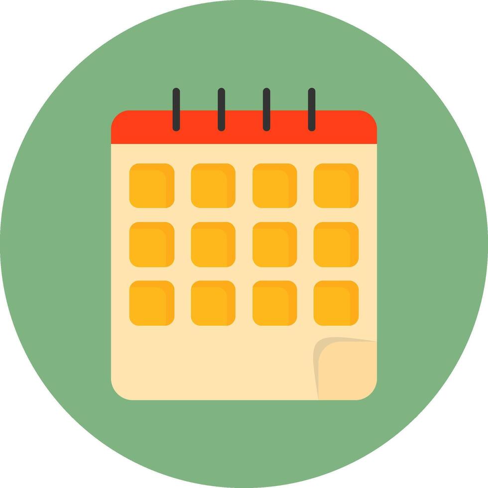 Calendar Flat Icon for Creative Projects vector