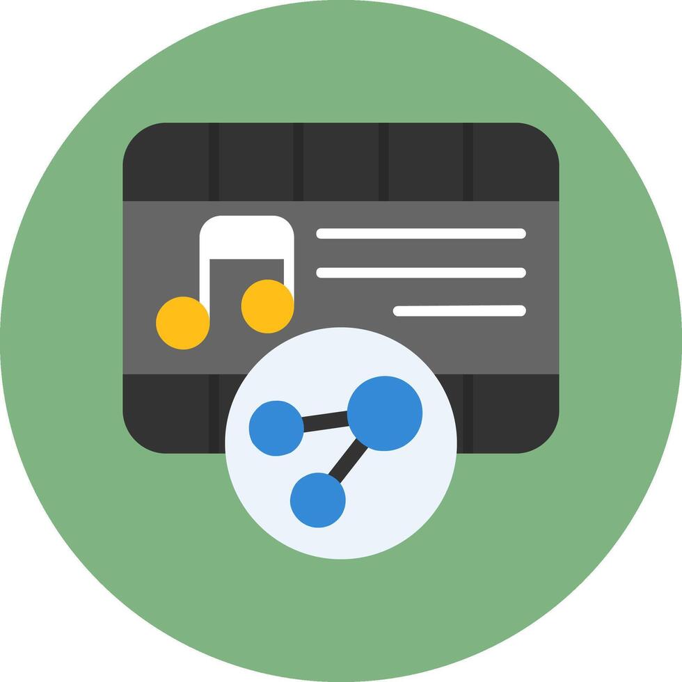 Share Flat Style Icon vector