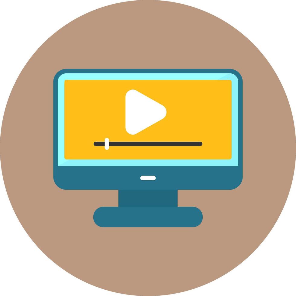 stream Flat Style Icon vector