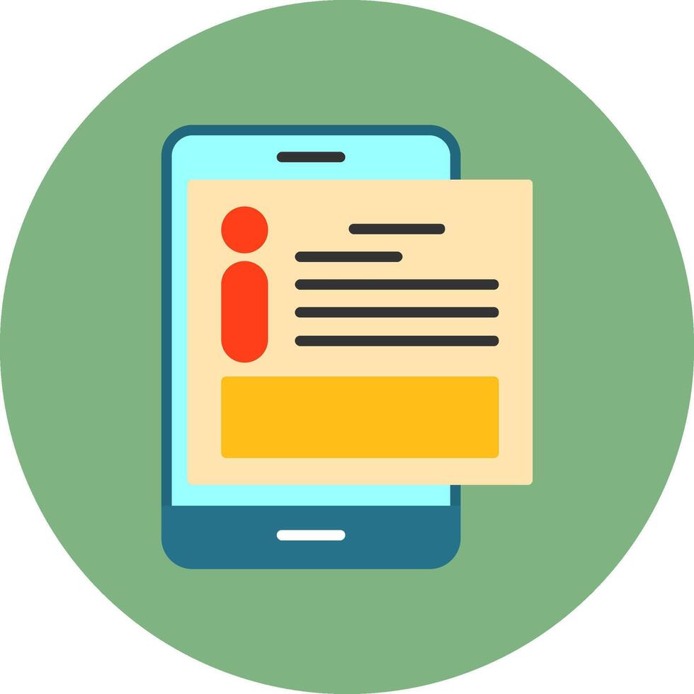Information Flat Style Icon vector