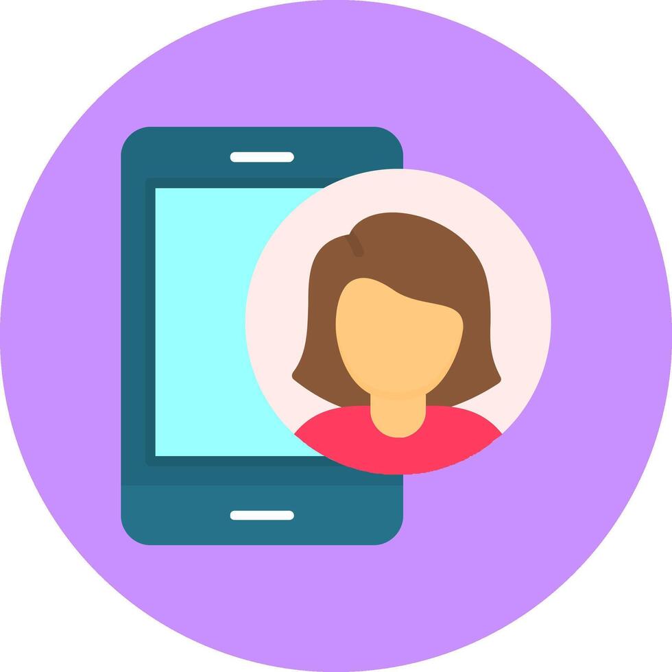 User Circle Style Icon Design vector