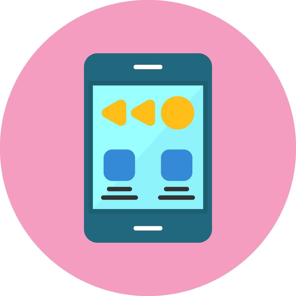 Swipe Flat Style Icon vector