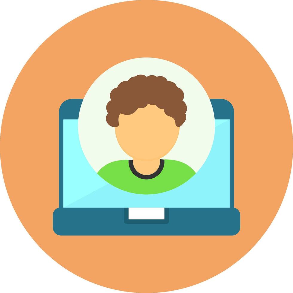 User Circle Style Icon vector