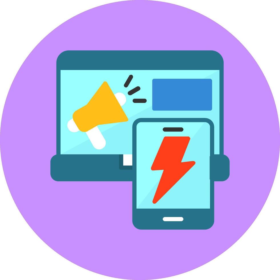 Power Flat Style Icon vector