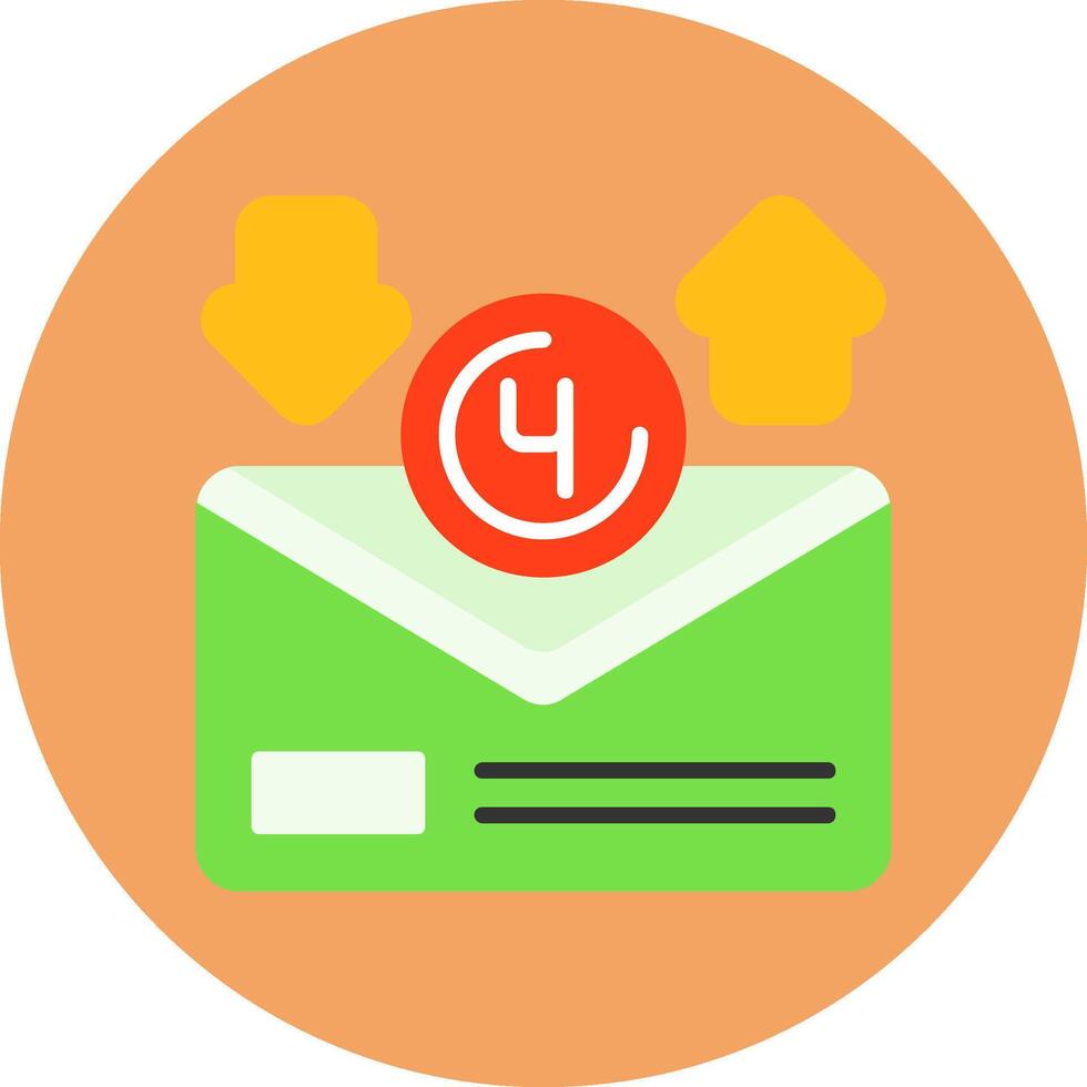 Notification Flat Style Icon vector