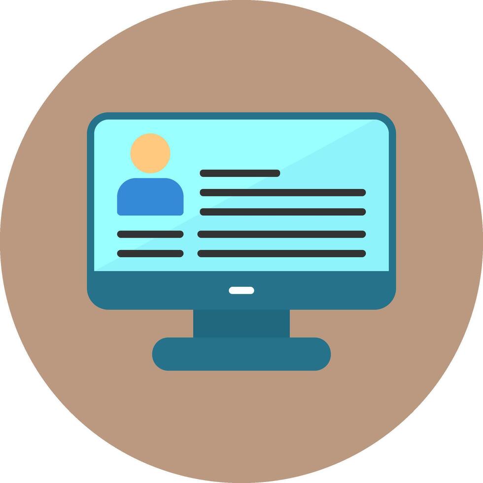 Profile Circle Style Icon vector