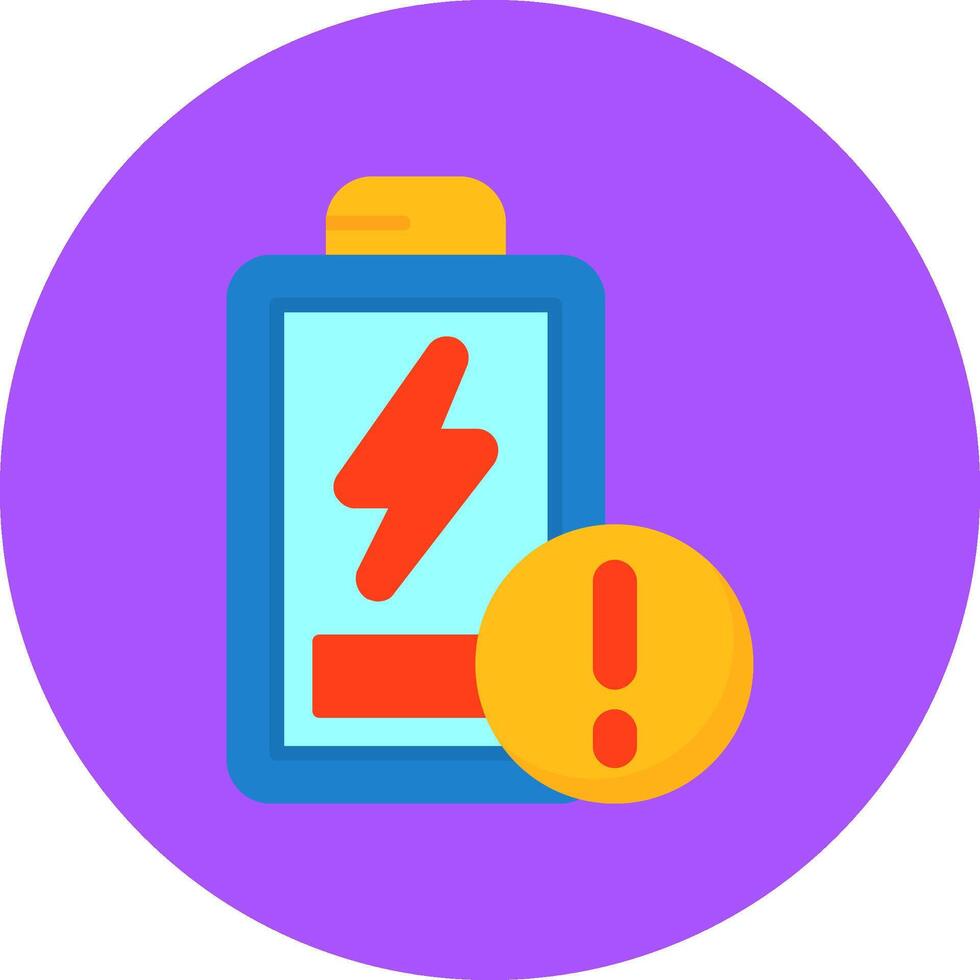 Battery Low Icon for Creative Projects vector