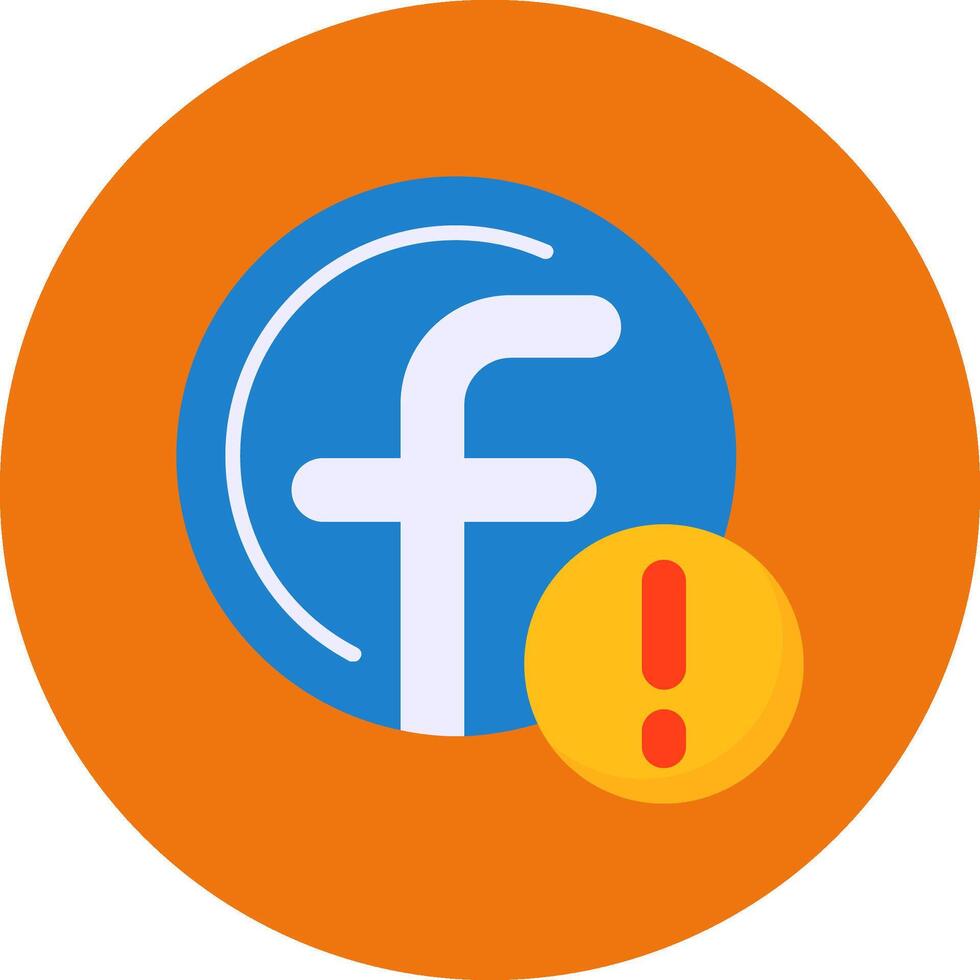 Facebook Icon for Creative Projects vector