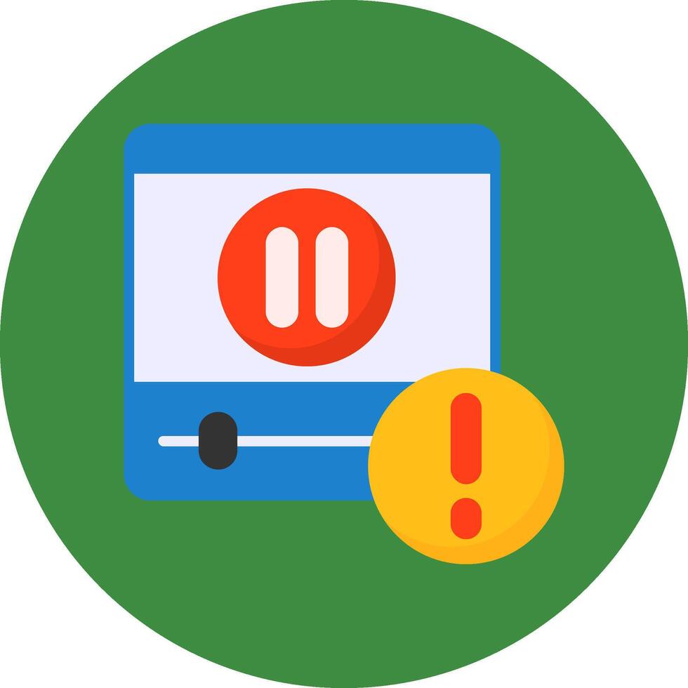 Pause Icon for Creative Projects vector