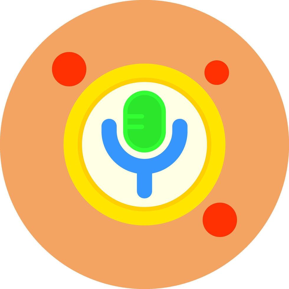Voice Button Icon for Creative Projects vector