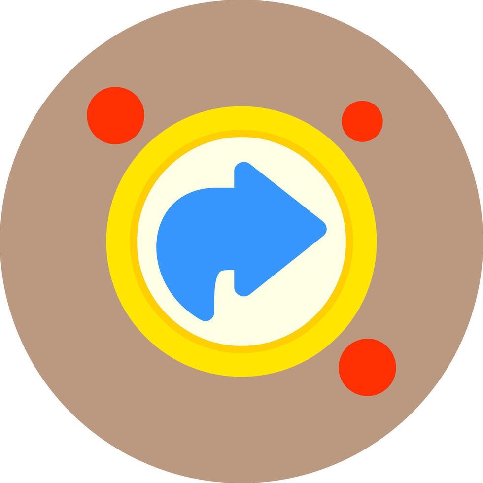 Forward Button Icon for Creative Projects vector