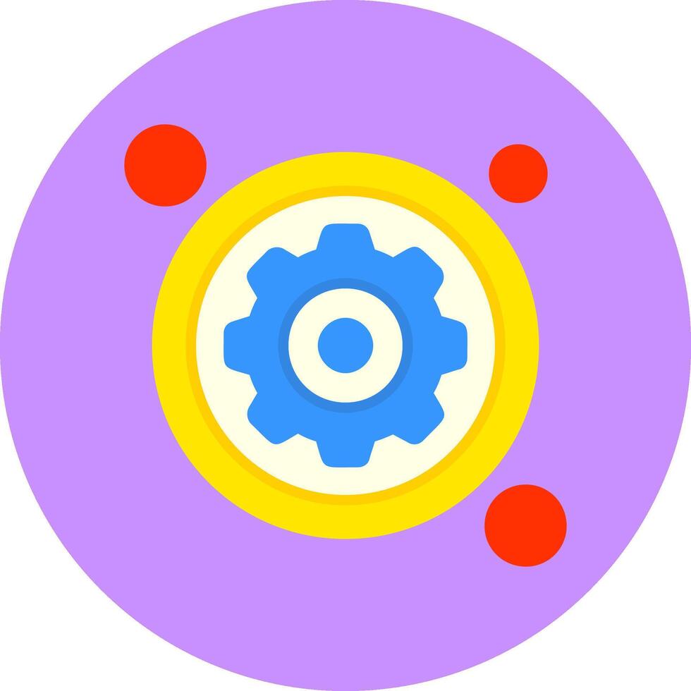 Settings Button Icon for Creative Projects vector