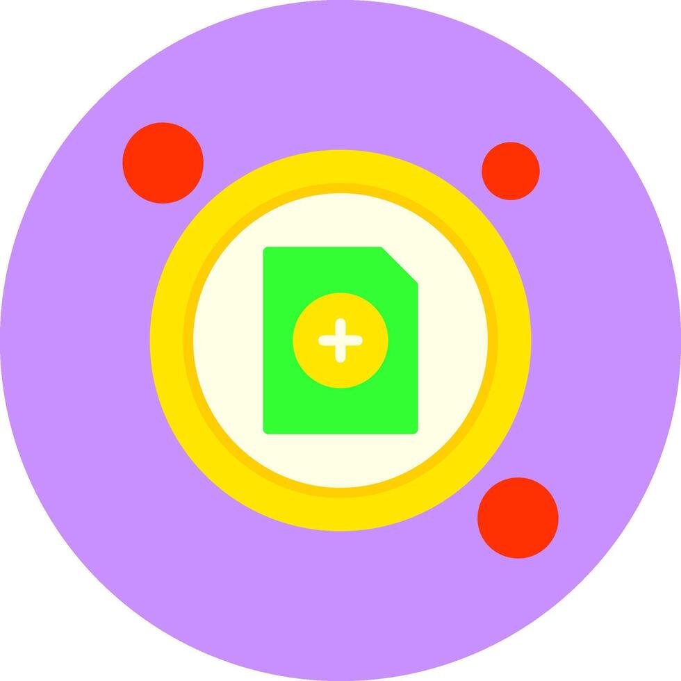 New File Button Icon for Creative Projects vector