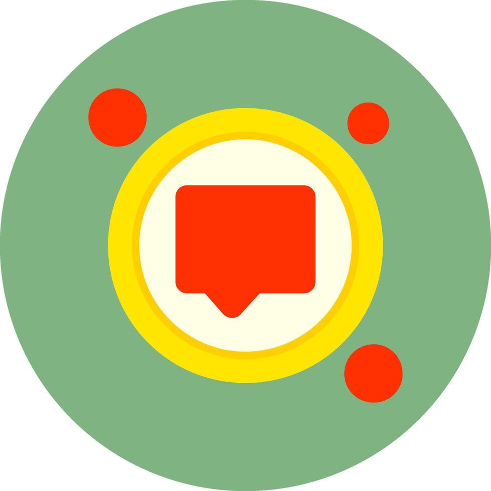 Chat Button Icon for Creative Projects vector