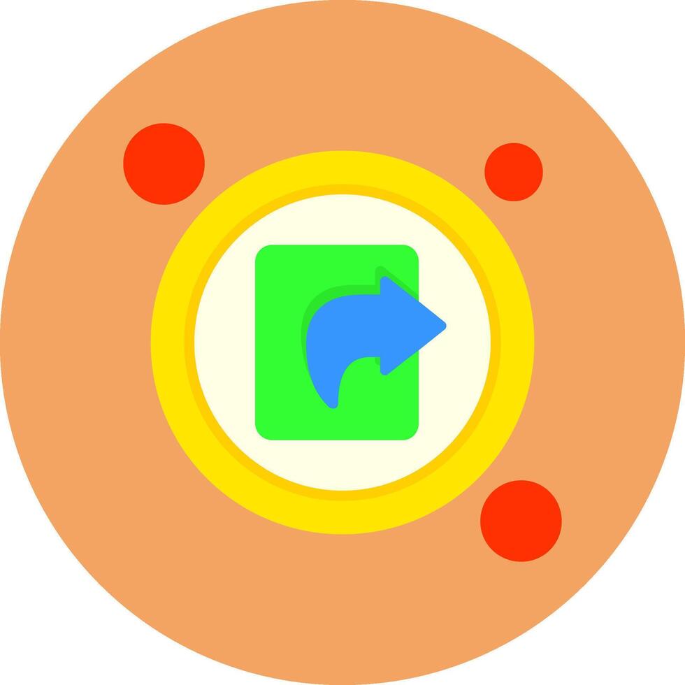 Share Flat Icon for Creative Projects vector