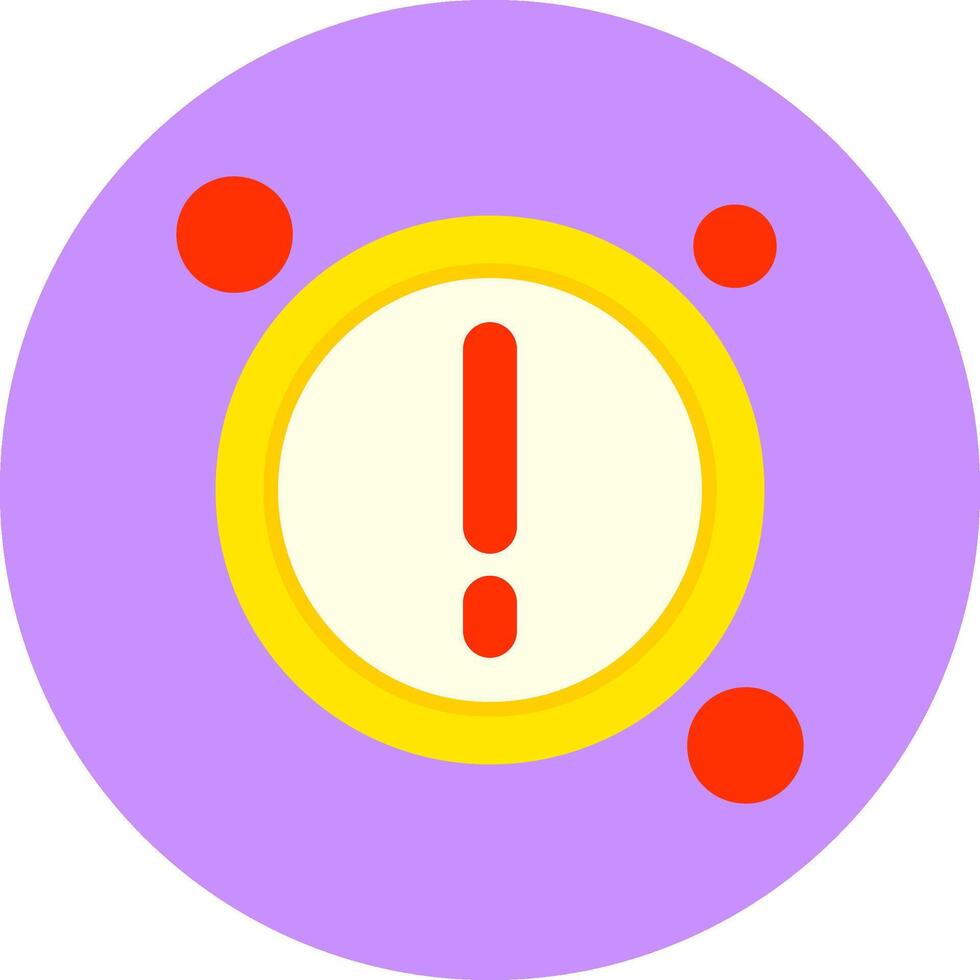 Attension Button Icon for Creative Projects vector