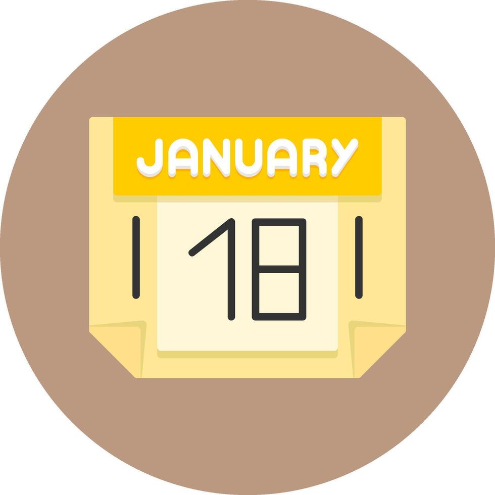 18 January Icon for Creative Projects vector