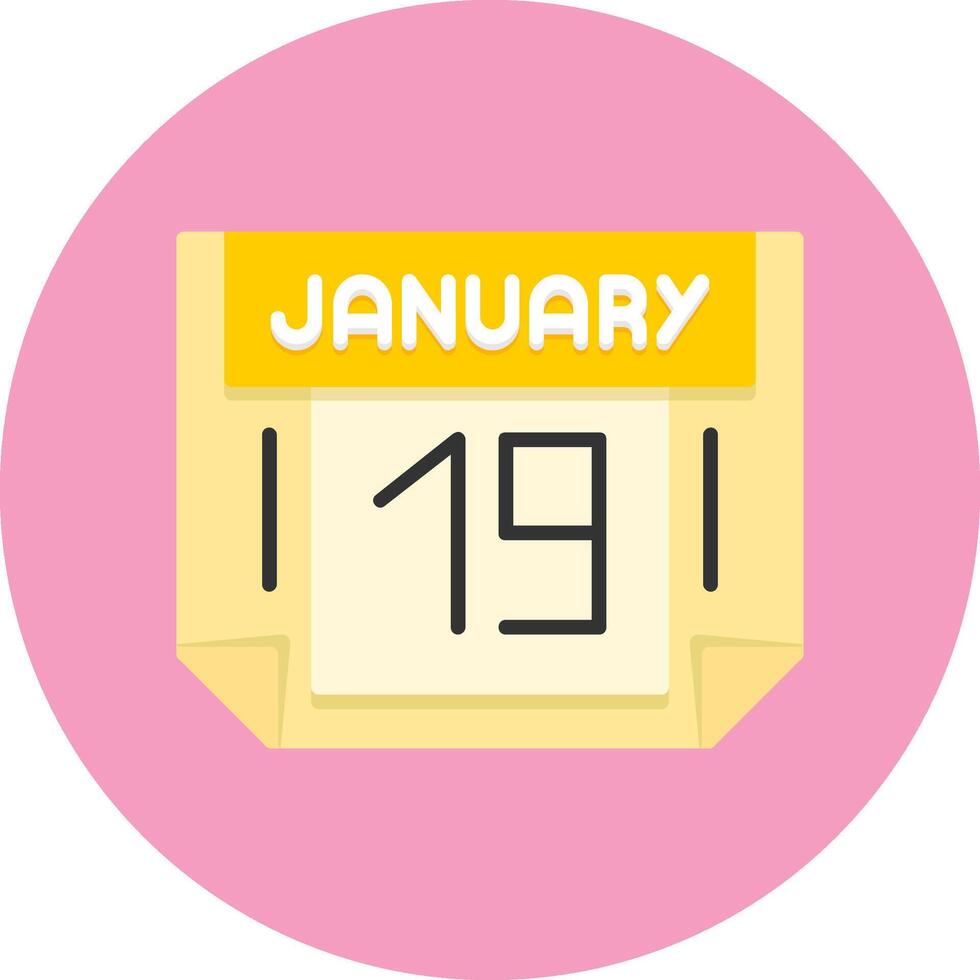 19 January Icon for Creative Projects vector