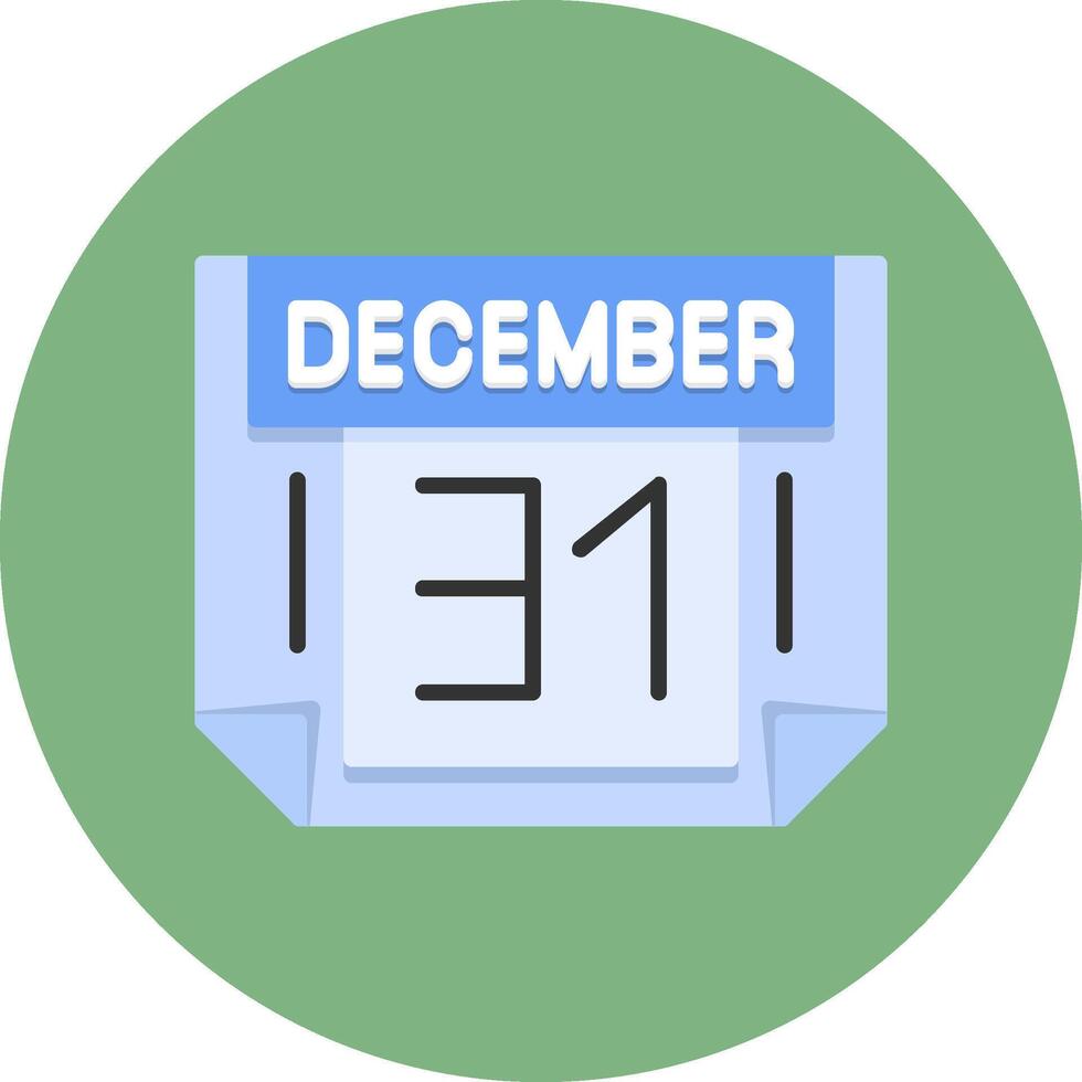 31 December Icon for Creative Projects vector