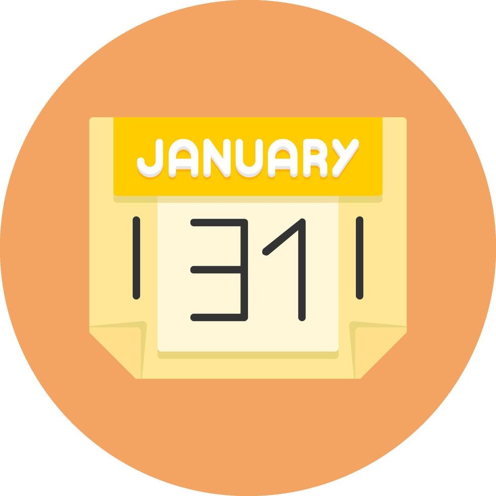 31 January Icon for Creative Projects vector