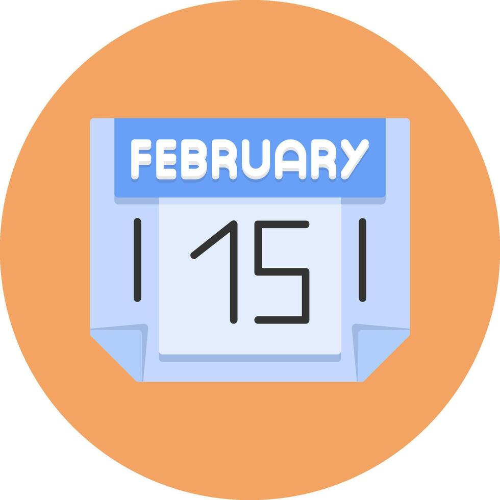 15 February Icon for Creative Projects vector