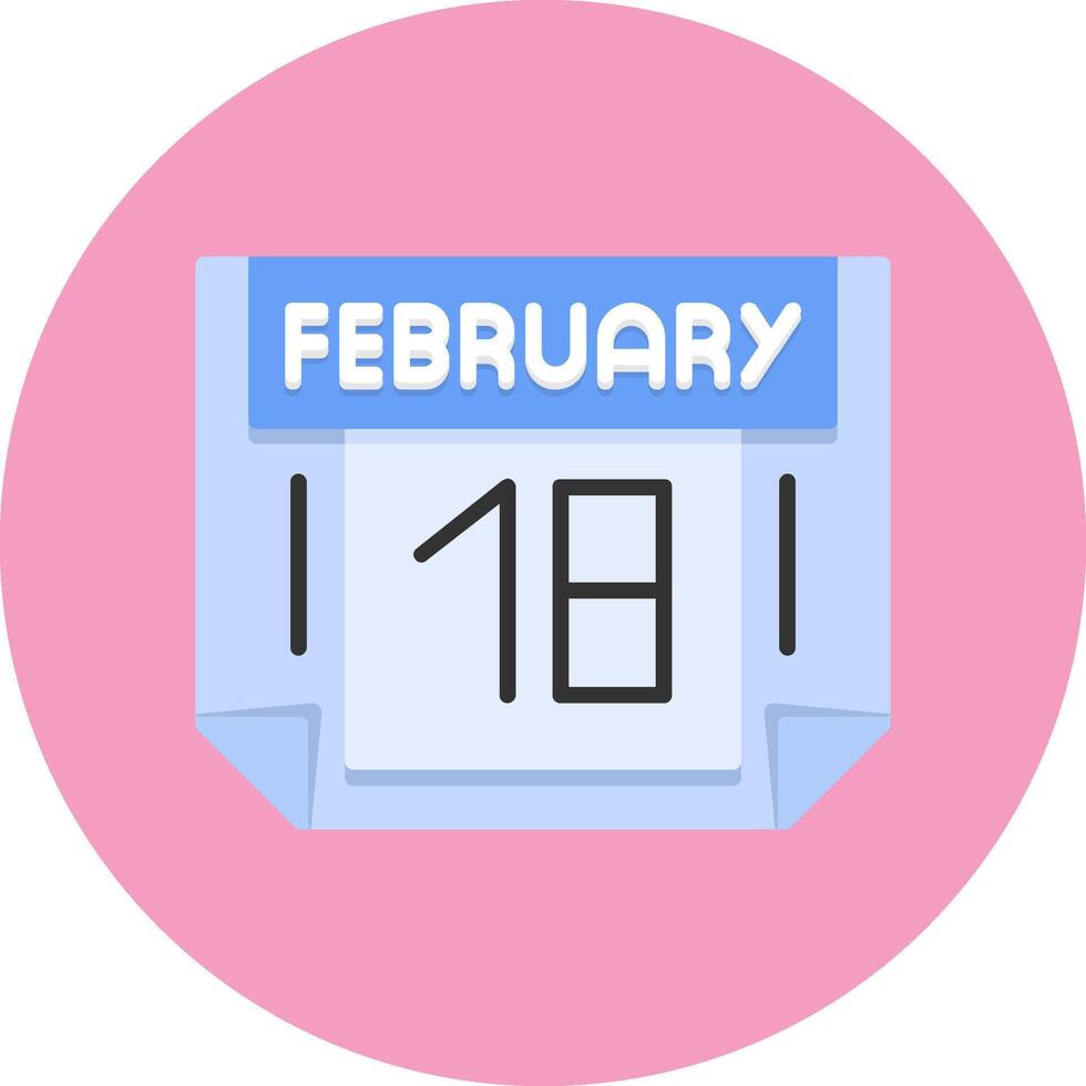 18 February Icon for Creative Projects vector