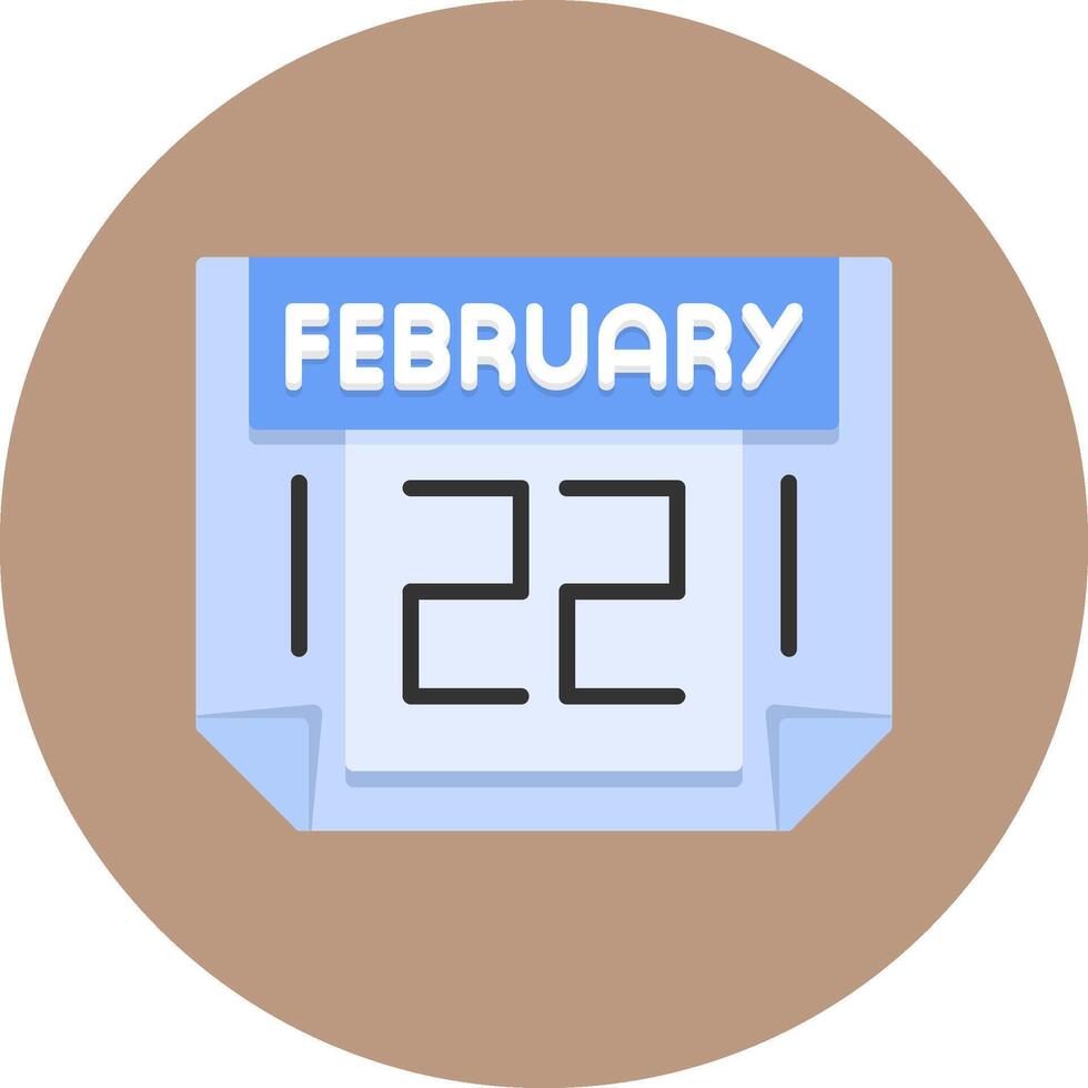 22 February Icon for Creative Projects vector