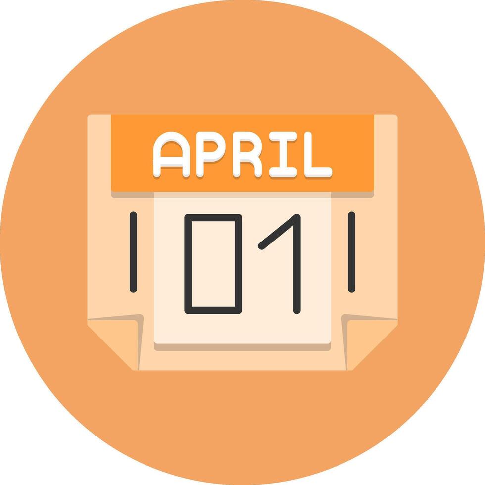 1 April Icon for Creative Projects vector