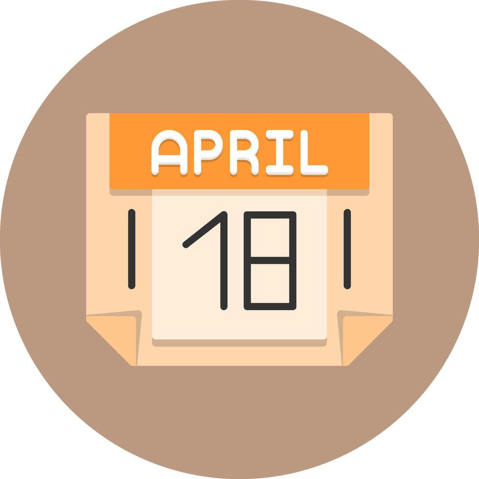 18 April Icon for Creative Projects vector