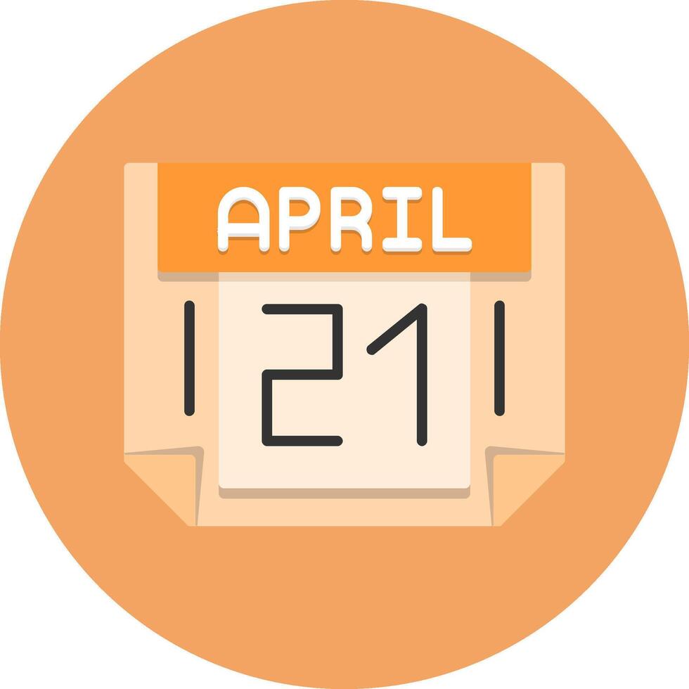 21 April Icon for Creative Projects vector