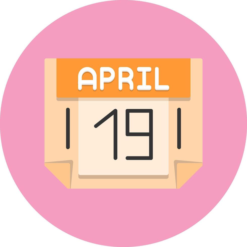 19 April Icon for Creative Projects vector
