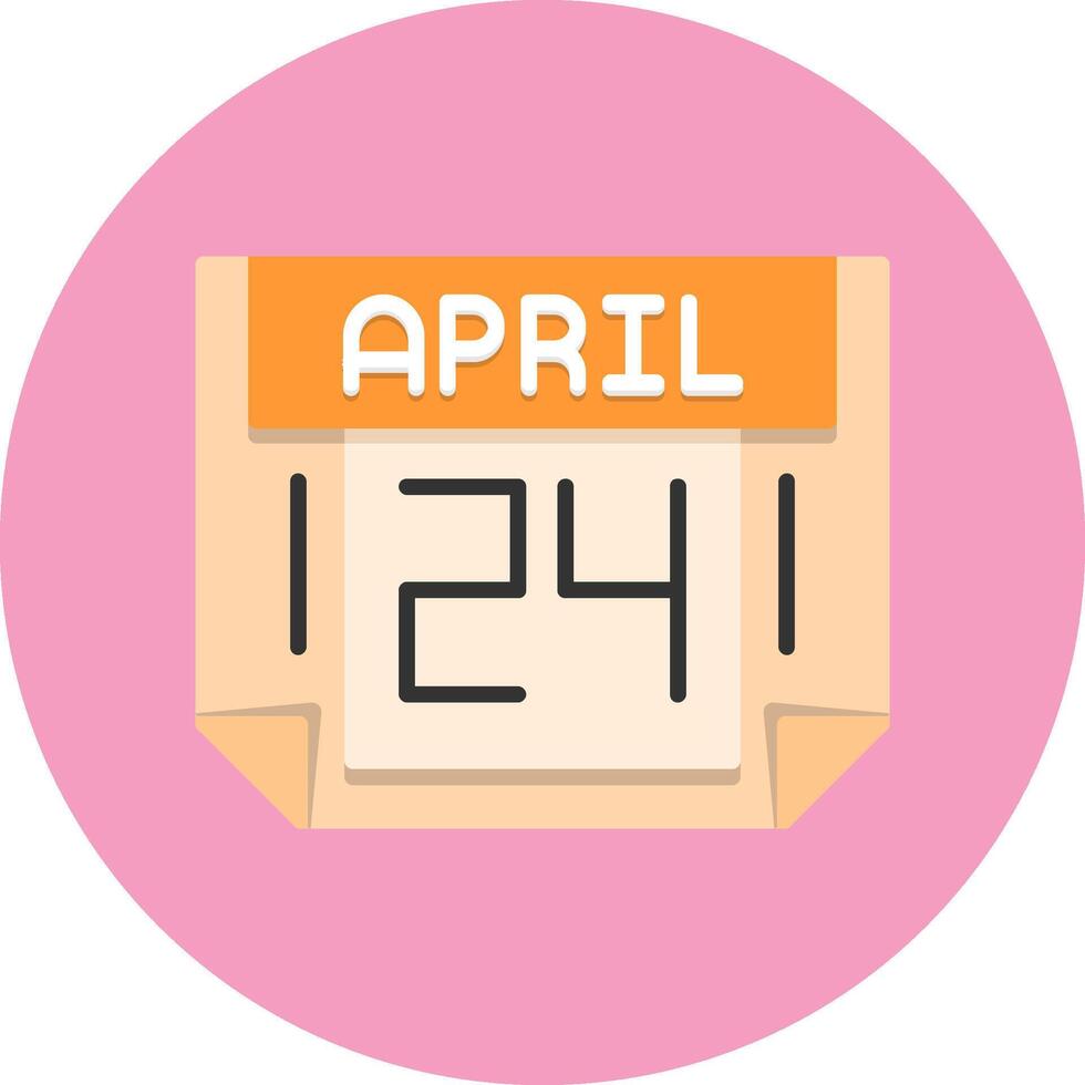 24 April Icon for Creative Projects vector