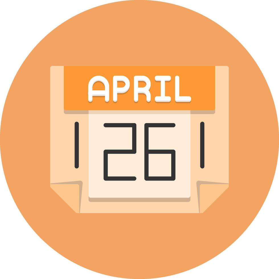 26 April Icon for Creative Projects vector