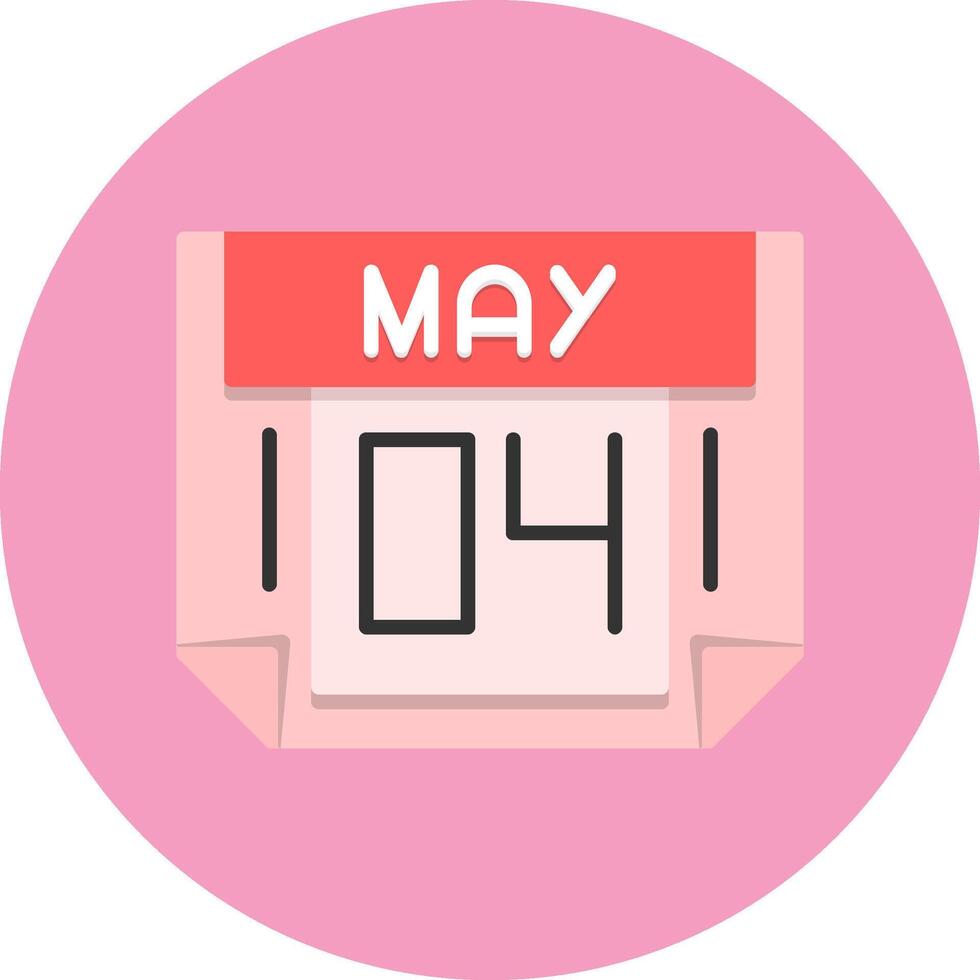 4 May Icon for Creative Projects vector