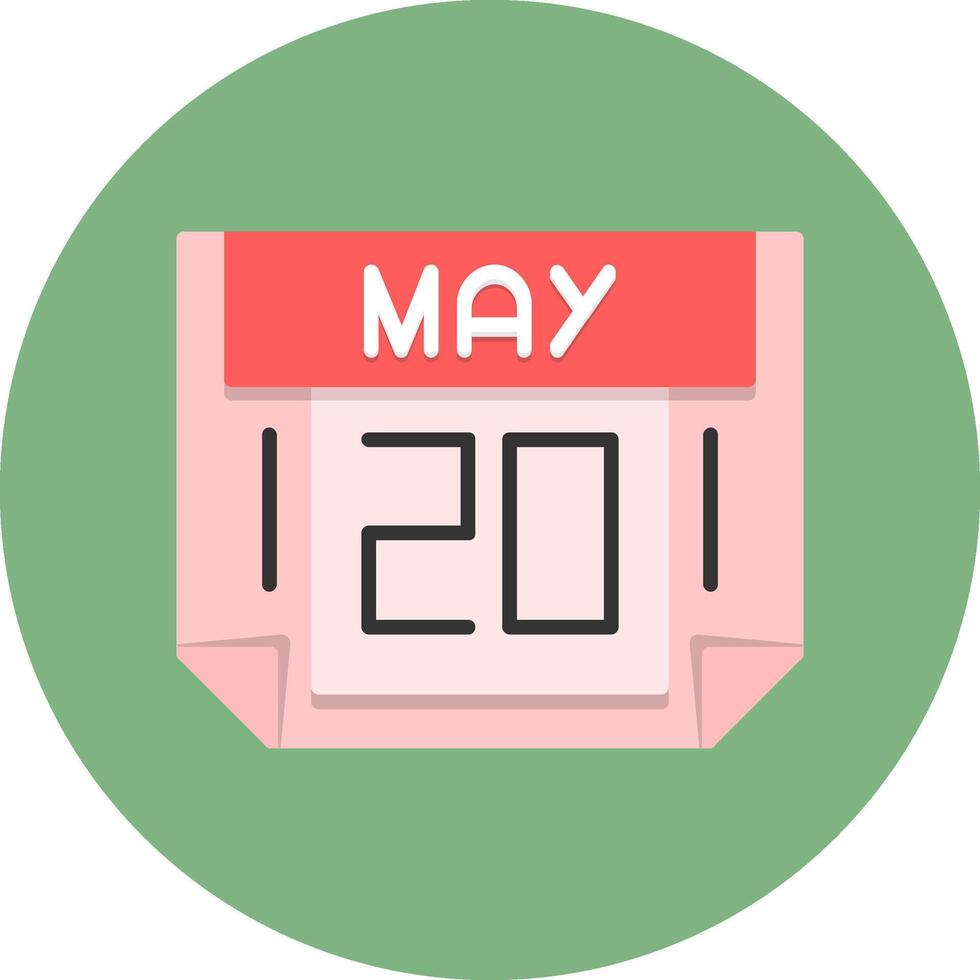 20 May Icon for Creative Projects vector