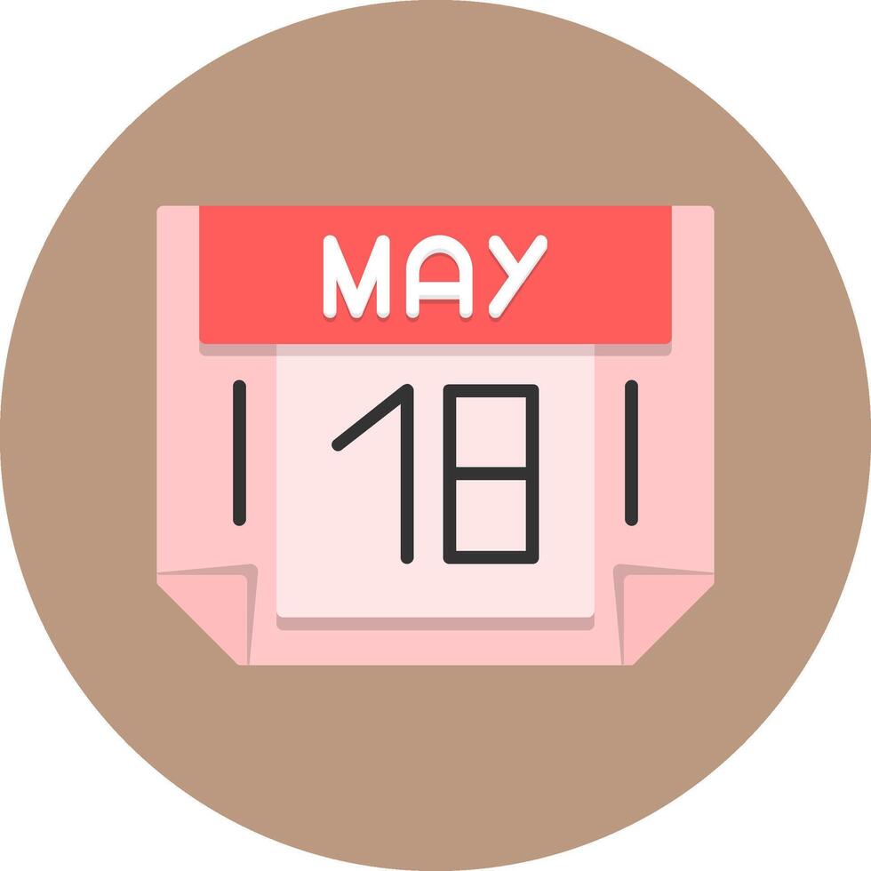 18 May Icon for Creative Projects vector