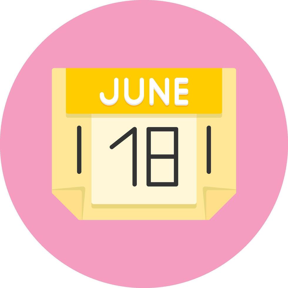 18 June Icon for Creative Projects vector