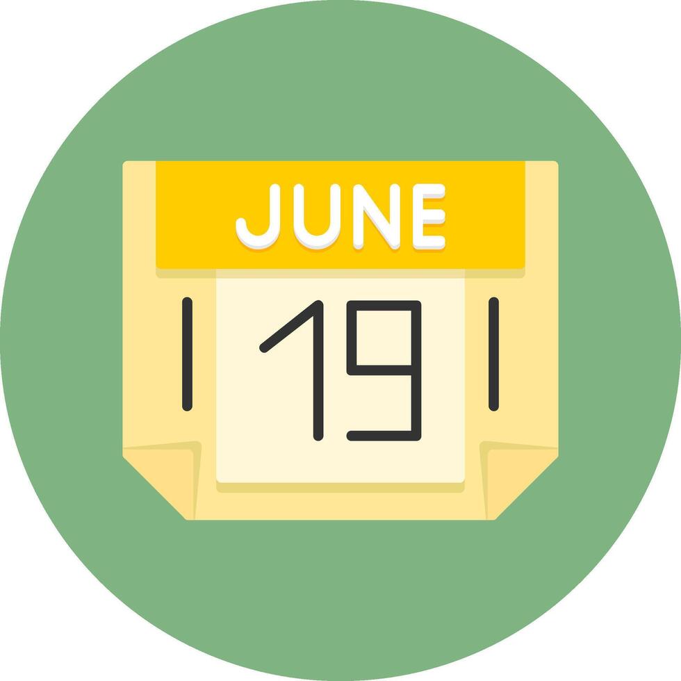 19 June Icon for Creative Projects vector