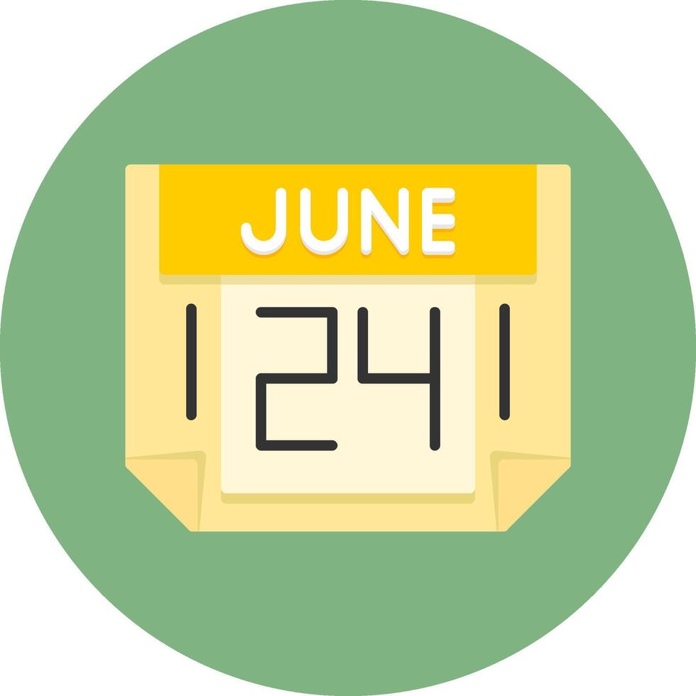 24 June Icon for Creative Projects vector