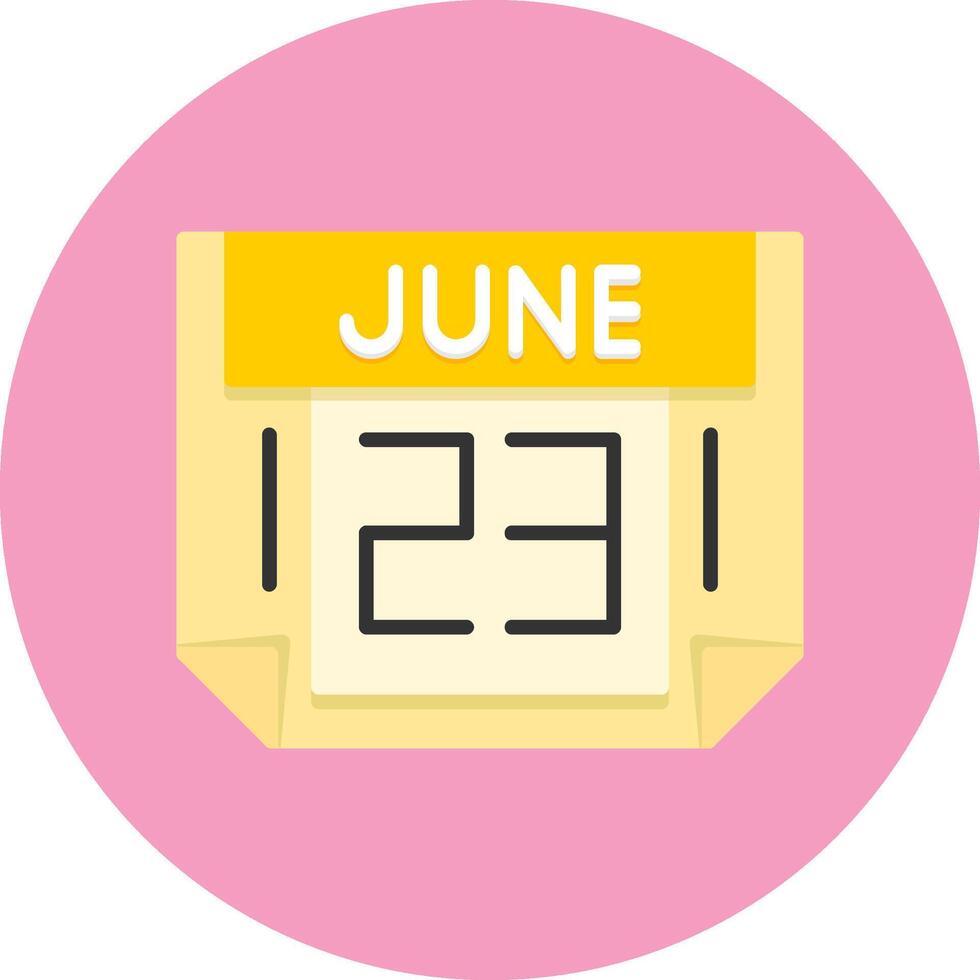 23 June Icon for Creative Projects vector