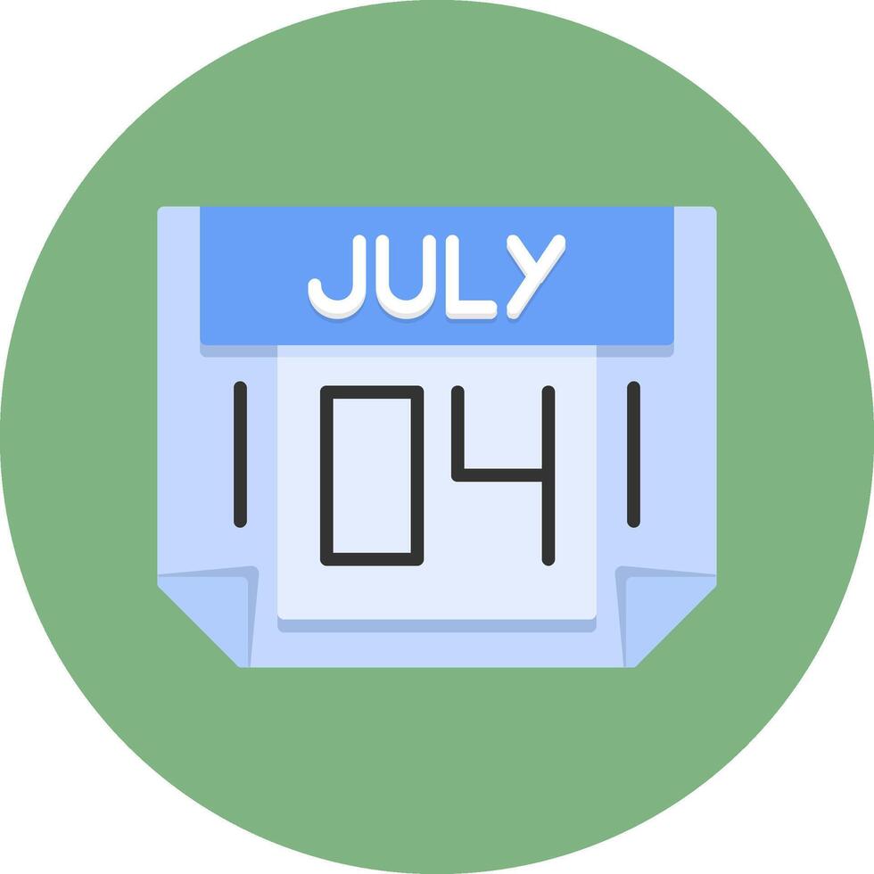 4 July Icon for Creative Projects vector
